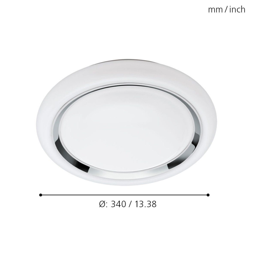 Eglo - LED RGBW prigušiva plafonska svetiljka CAPASSO-C LED/17W/230V