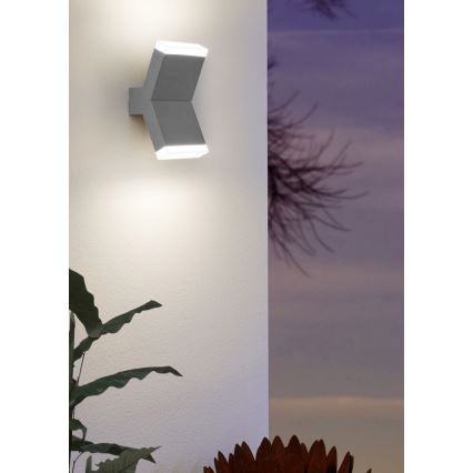 Eglo 96706 - LED zidno svetlo CANTZO 2xLED/4W/230V sivo