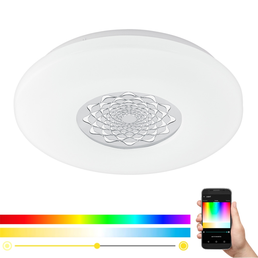 Eglo - LED RGBW prigušiva zidno-plafonska svetiljka CAPASSO-C LED/17W/230V