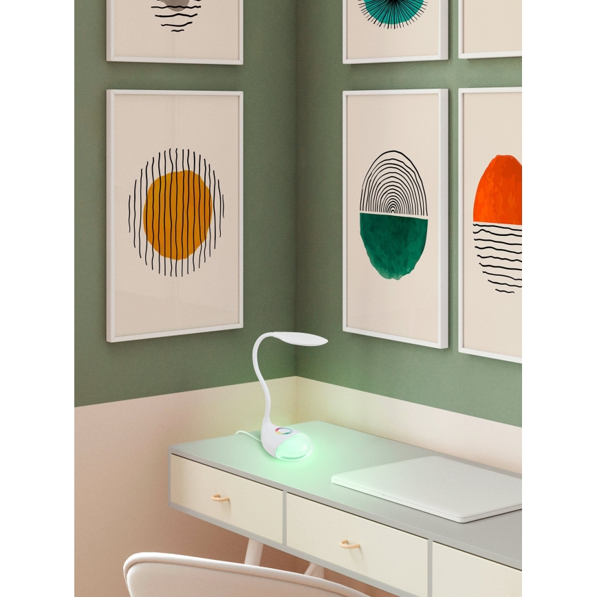 Eglo - LED prigušiva stona lampa LED/2,2W+0,3W/230V RGB