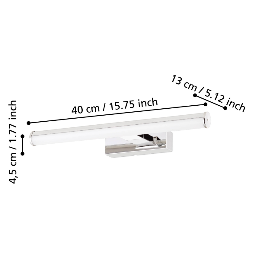 Eglo - LED osvetljenje za kupatilsko ogledalo LED/7,4W/230V 40 cm IP44 sjajni hrom