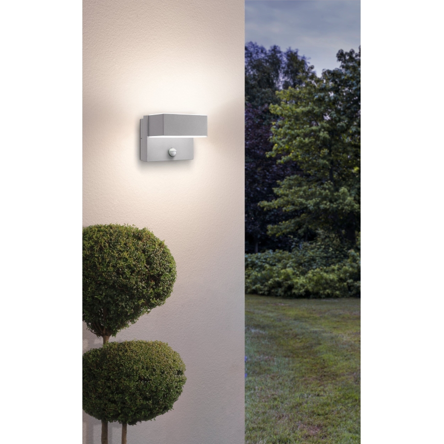 Eglo - LED spoljašnje zidno svetlo sa senzorom 2xLED/5,6W/230V IP44