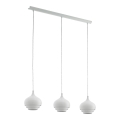 Eglo 97213 - Luster na sajli CAMBORNE 3xE27/60W/230V bela