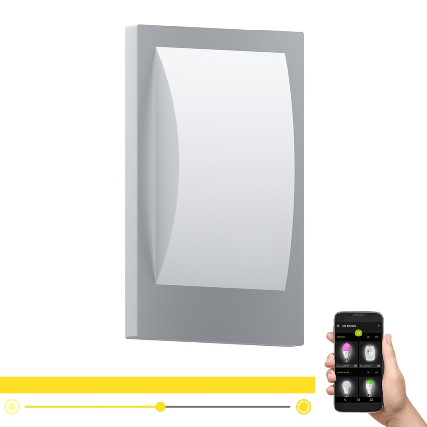 Eglo 97239 - LED prigušiva spoljašnje svetlo VERRES-C 1xE27/9W/230V IP44 mat hrom