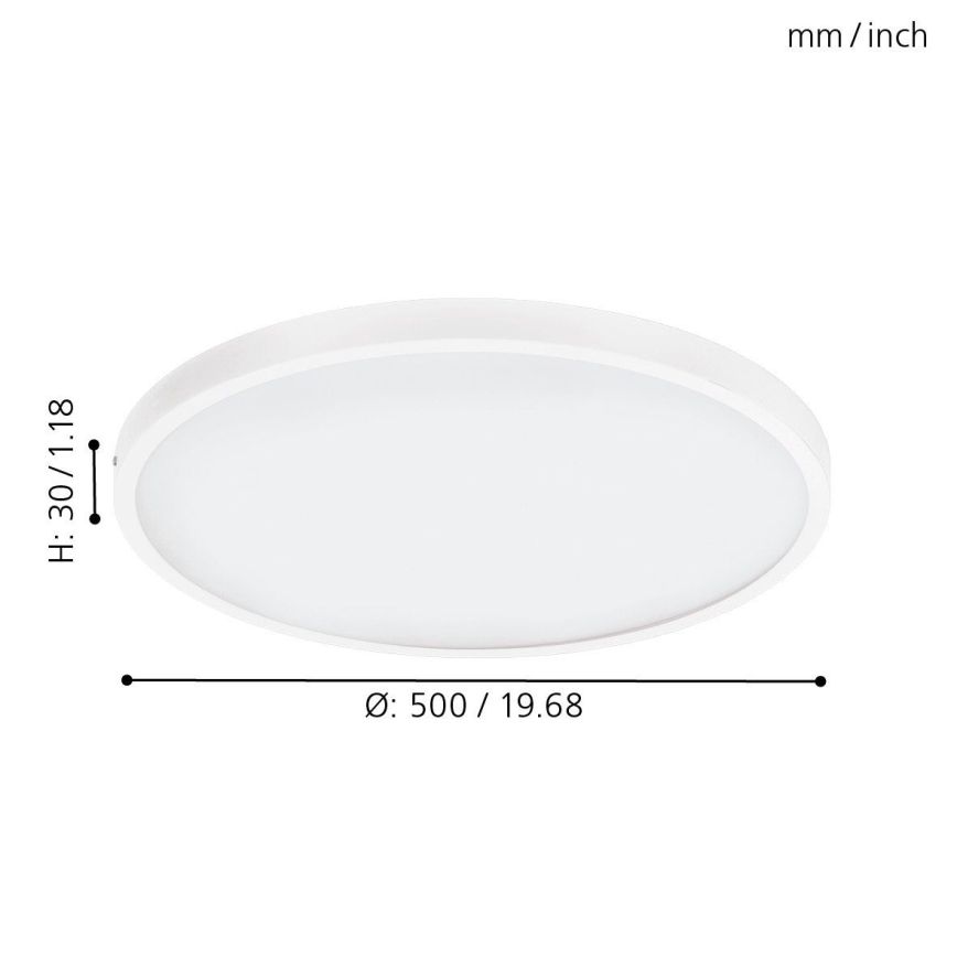 Eglo - prigušiva LED stropna svetiljka LED/25W/230V preč. 50 cm