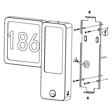 Eglo - LED spoljašnje zidno svetlo 2xLED/2,7W + LED/3,6W/230V IP44