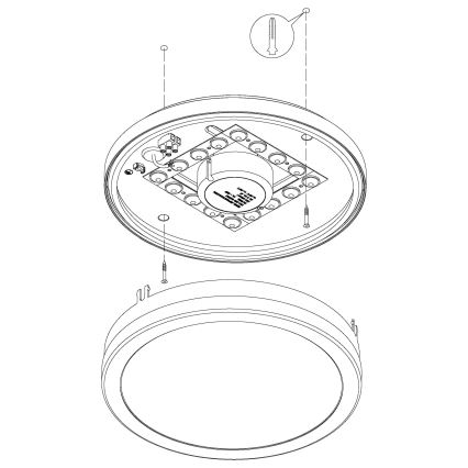 Eglo 97299 - prigušiva LED kupatilsko svetlo LOCANA-C LED/14W, srebrno, IP44