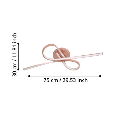 Eglo - LED plafonski luster 2xLED/11W/230V