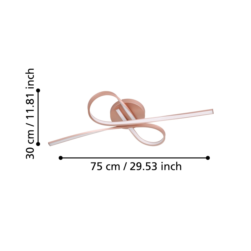 Eglo - LED plafonski luster 2xLED/11W/230V