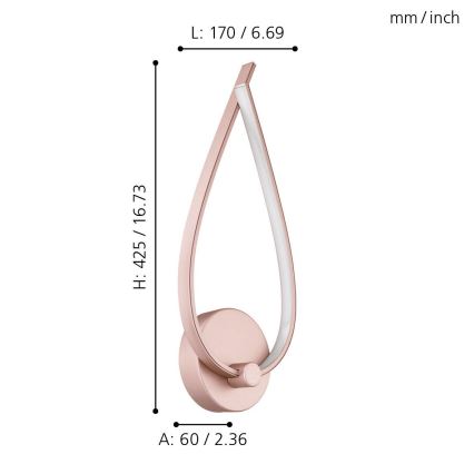 Eglo - LED zidno svetlo LED/11W/230V