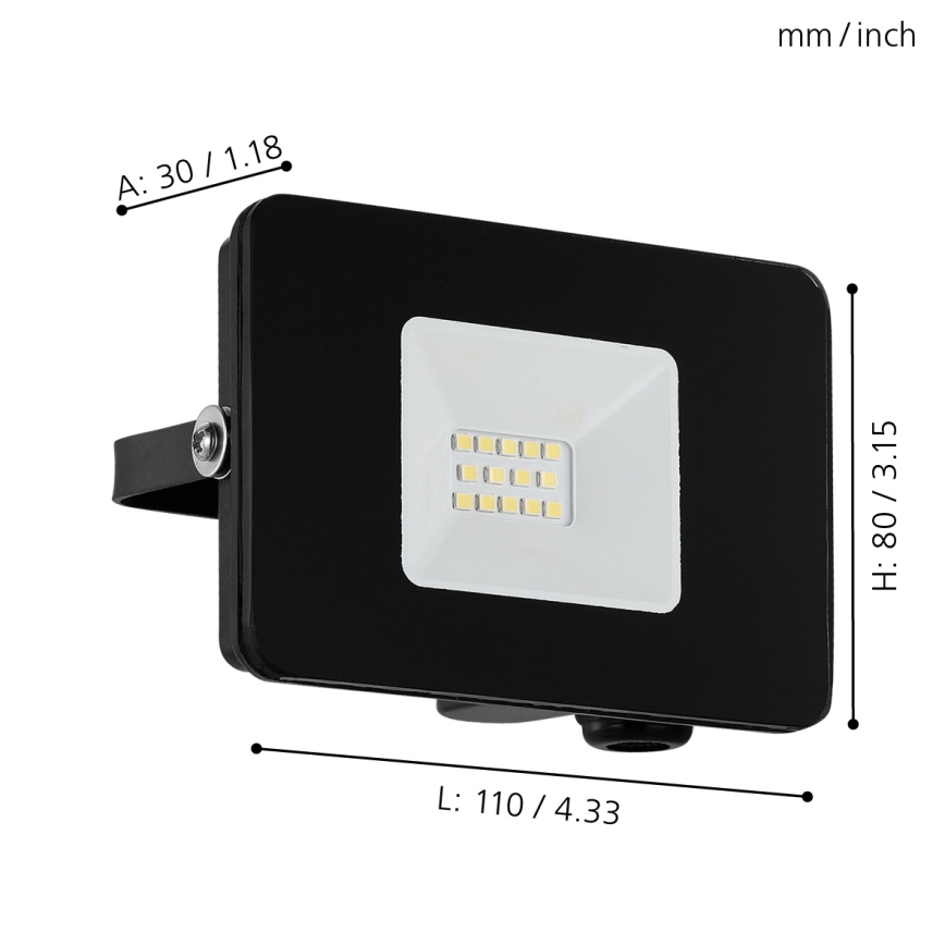Eglo - LED reflektor LED/10W/230V IP65