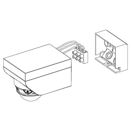 Eglo 97466 - Spoljni senzor pokreta DETECT ME 4 12 m beo IP44