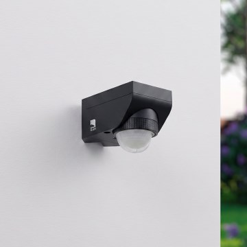 Eglo 97467 - Spoljni senzor pokreta i sumraka DETECT ME 4 12 m crni IP44