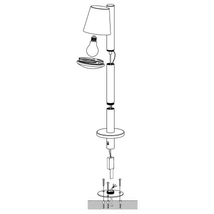 Eglo - LED prigušiva spoljašnja lampa CALDIERO-C 1xE27/9W/230V antracit IP44