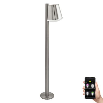 Eglo 97485 - LED prigušiva spoljašnja lampa CALDIERO-C 1xE27/9W/230V mat hrom IP44