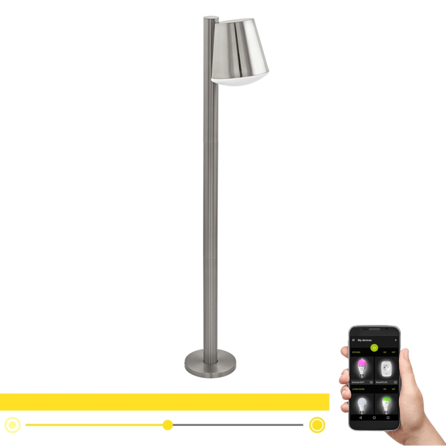 Eglo 97485 - LED prigušiva spoljašnja lampa CALDIERO-C 1xE27/9W/230V mat hrom IP44