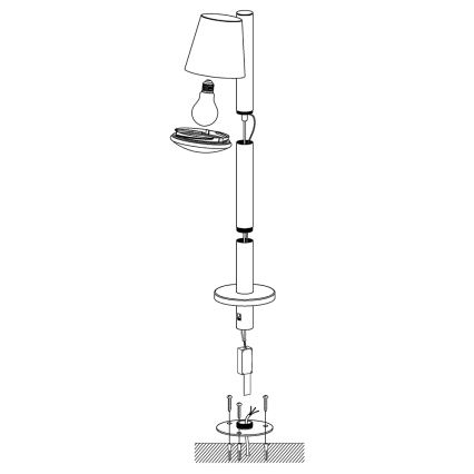 Eglo 97485 - LED prigušiva spoljašnja lampa CALDIERO-C 1xE27/9W/230V mat hrom IP44