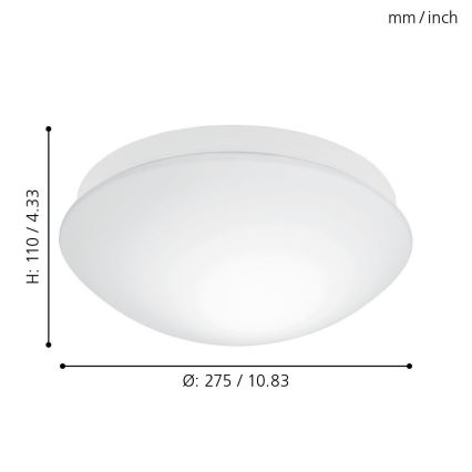 Eglo - Kupatilsko svetlo sa senzorom 1xE27/20W/230V IP44