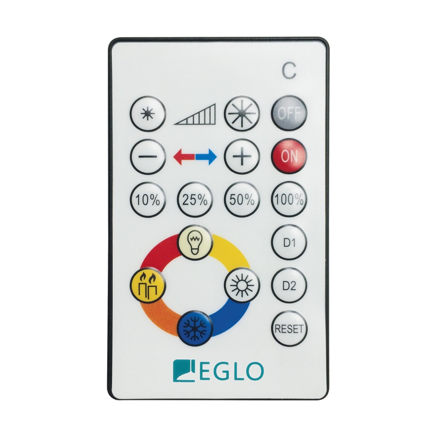 Eglo - LED prigušiva stropna svetiljka LED/21 W/230 V, prečnik 45 cm + daljinski upravljač