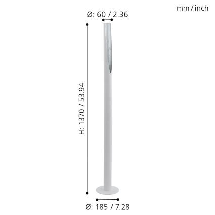 Eglo - LED podna lampa 1xGU10/4,5W/230V