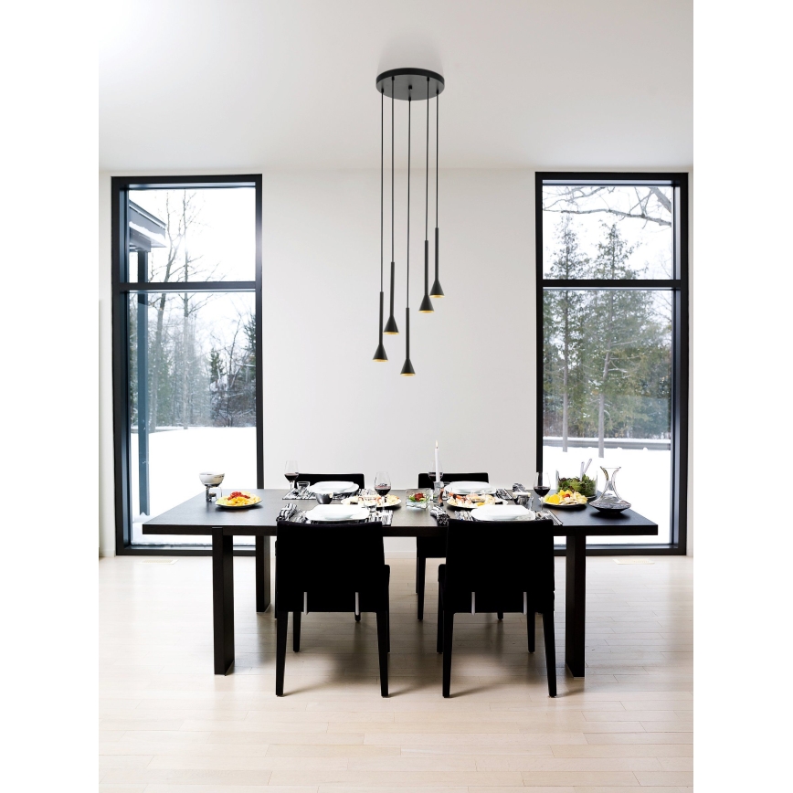 Eglo - LED luster na sajli 5xGU10/5W/230V