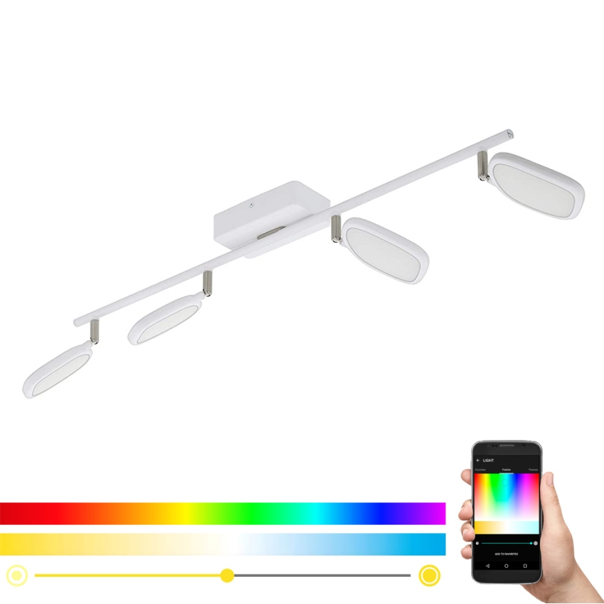 Eglo 97694 - LED RGB spot svetiljka PALOMBARE-C 4xLED/5W/230V