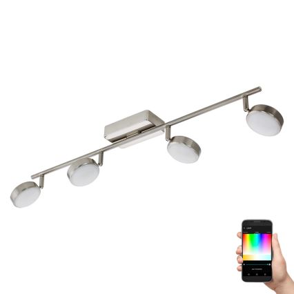 Eglo - LED RGB prigušiva spot svetiljka CORROPOLI-C 4xLED/5W/230V
