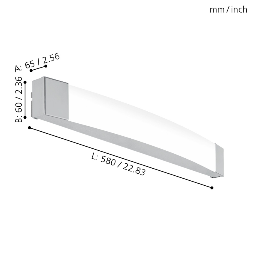 Eglo - LED svetlo za kupatilsko ogledalo LED/16W/230V IP44