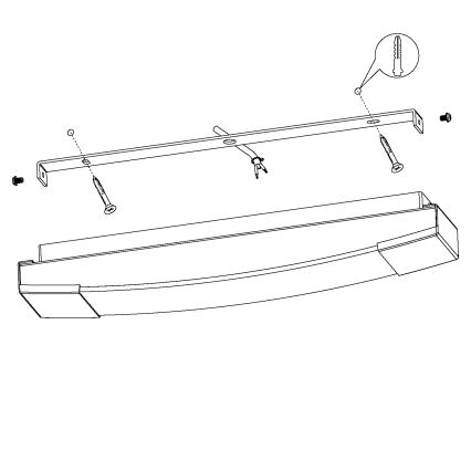 Eglo - LED svetlo za kupatilsko ogledalo LED/16W/230V IP44