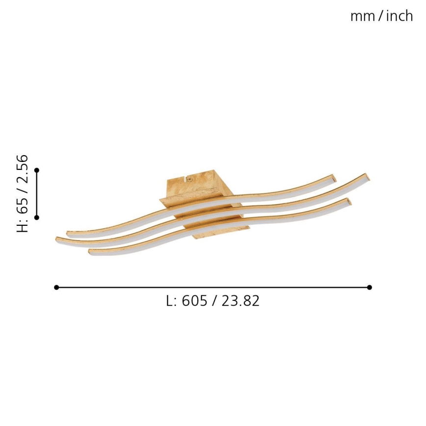 Eglo 97743 - LED plafonski luster MIRAFLORES 3xLED/8,6W/230V