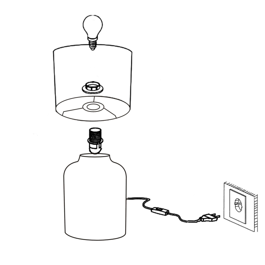 Eglo - Stona lampa 1xE14/40W/230V