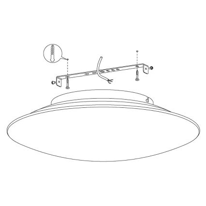 Eglo 97811 - LED RGB prigušiva plafonska lampa FRATTINA-C LED/27W/230V