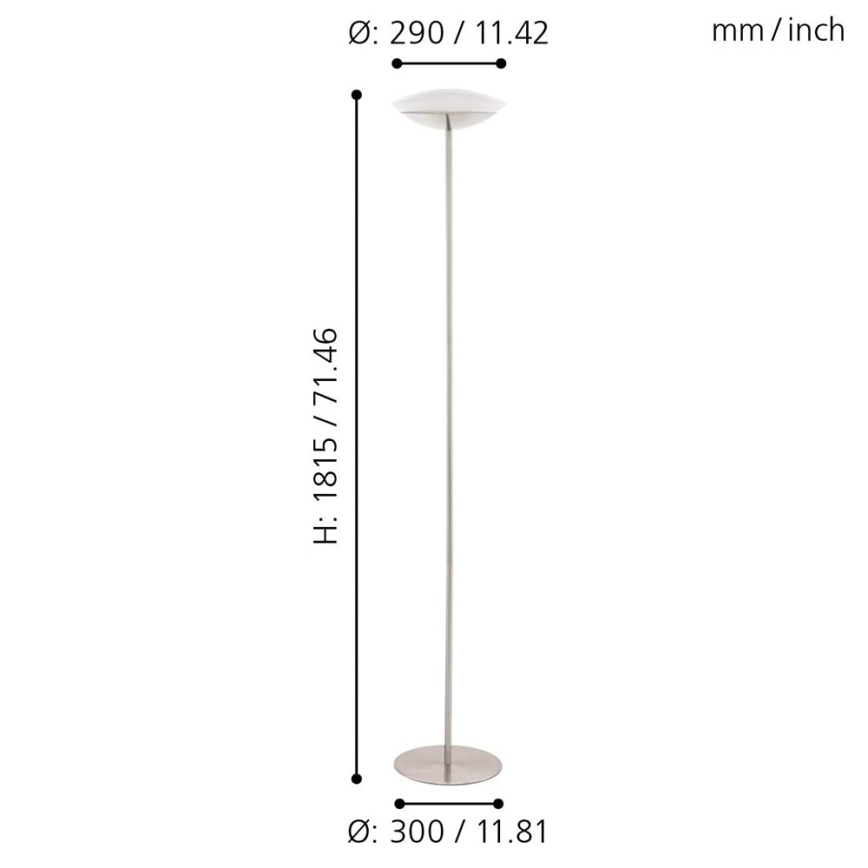 Eglo 97814 - LED RGB prigušiva podna lampa FRATTINA-C 1xLED/18W/230V