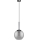 Eglo 97847 - Luster na sajli TINDARI 1xE27/28W/230V crna/zadimljena