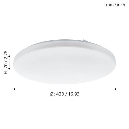 Eglo - LED plafonsko svetlo LED/33,5W/230V