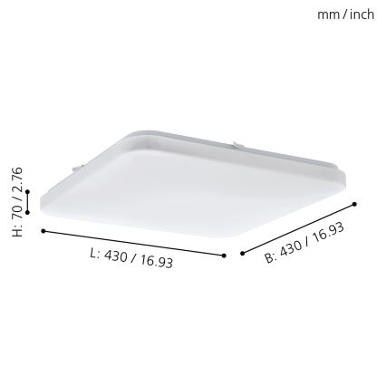 Eglo - LED plafonsko svetlo LED/33,5W/230V