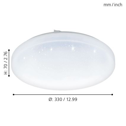Eglo - LED plafonsko svetlo LED/17,3W/230V