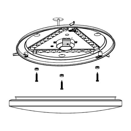 Eglo - LED plafonsko svetlo za kupatilo LED/14,6W/230V IP44