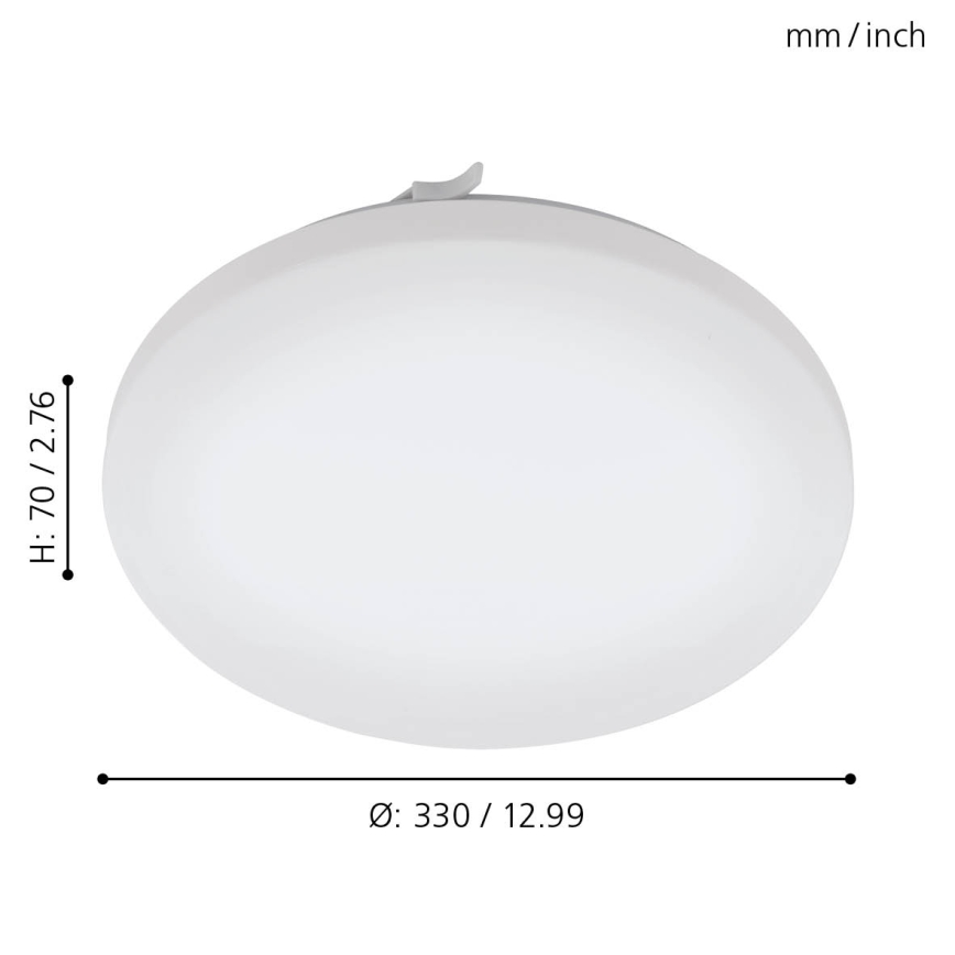 Eglo - LED plafonsko svetlo za kupatilo LED/17,3W/230V IP44
