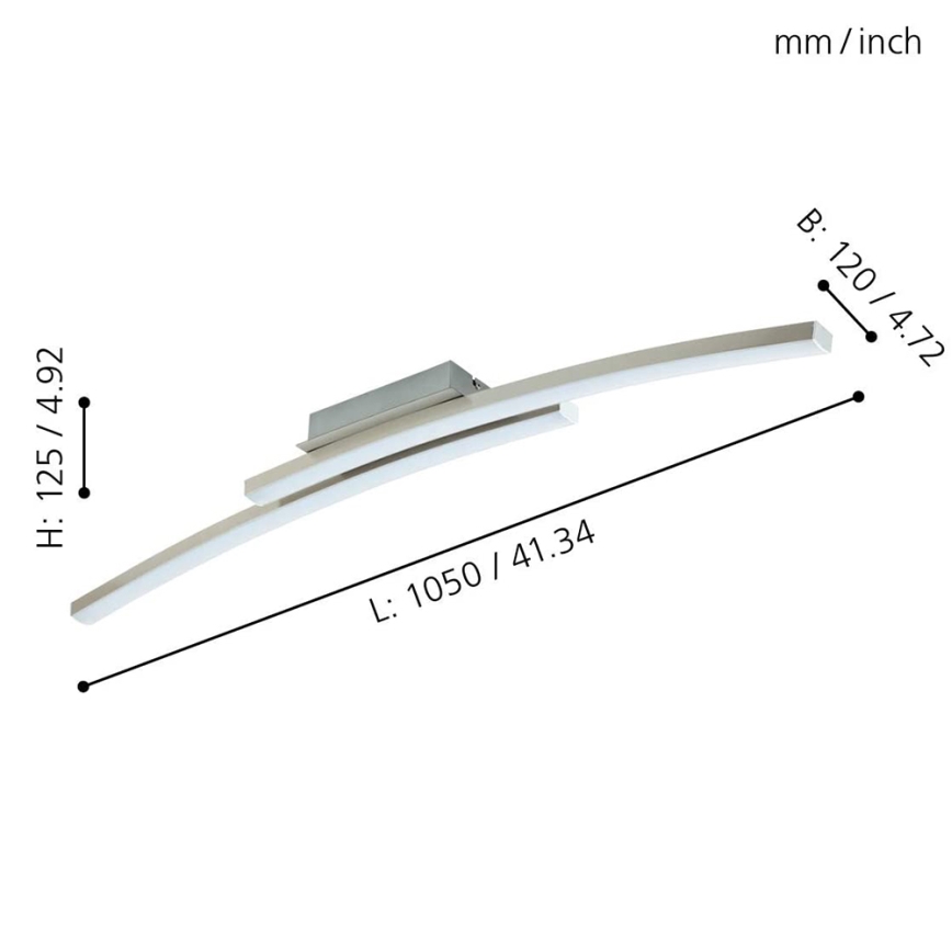 Eglo 97909 - RGB LED prigušiva nadgradna plafonska lampa FRAIOLI-C LED/34W/230V