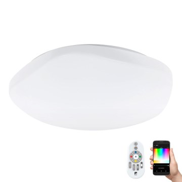 Eglo 97921 - LED RGB prigušiva plafonska svetiljka TOTARI-C LED/34W/230V + daljinski upravljač