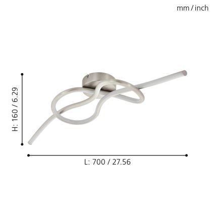 Eglo - LED plafonski luster LED/13W/230V