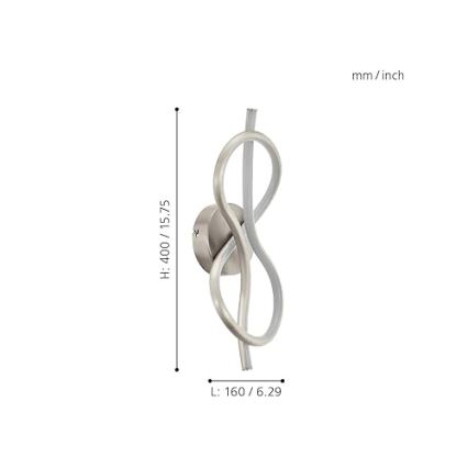 Eglo 97939 - LED zidna svetiljka NOVAFELTRIA LED/10W/230V