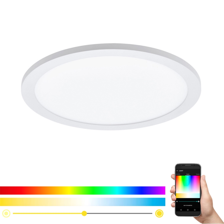 Eglo - LED RGBW prigušiva plafonska svetiljka SARSINA-C LED/16W/230V + daljinski upravljač