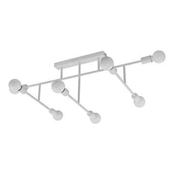 Eglo 98033 - Plafonski luster BELSIANA 8xE27/40W/230V beli