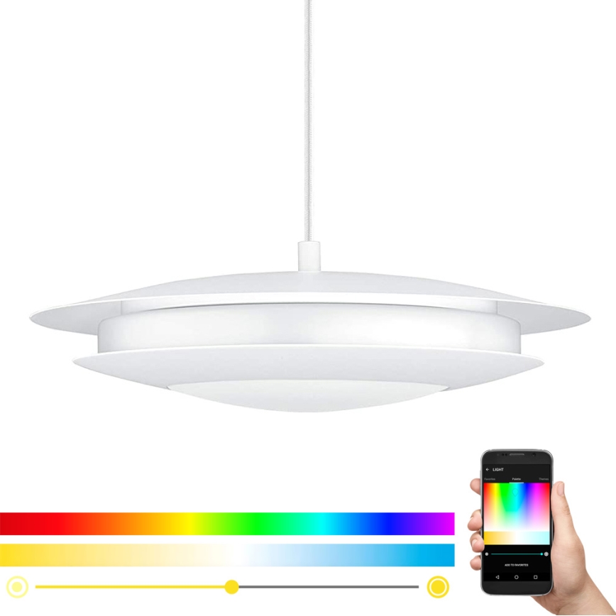 Eglo - LED RGB prigušiva viseći luster na sajli MONEVA-C LED/18W/230V