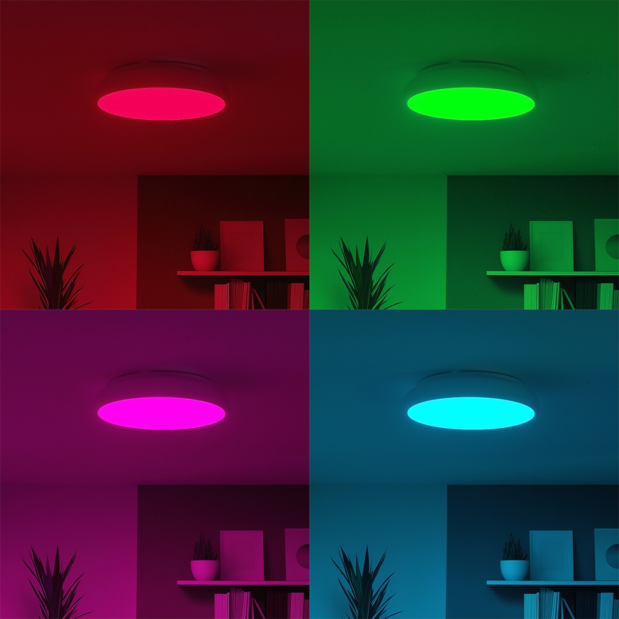 Eglo 98045 - LED RGB prigušiva stropna svetiljka RIODEVA-C LED/27W/230V