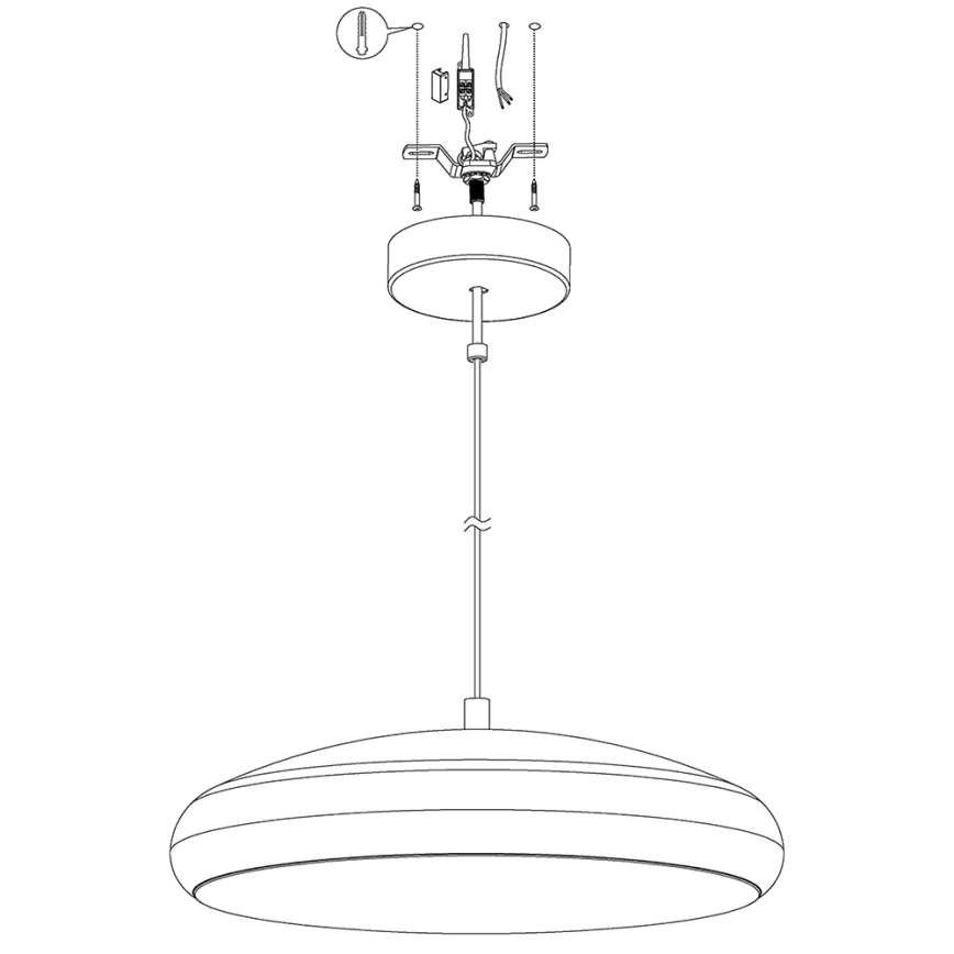 Eglo 98046 - LED RGB prigušiva luster na sajli RIODEVA-C LED/27W/230V