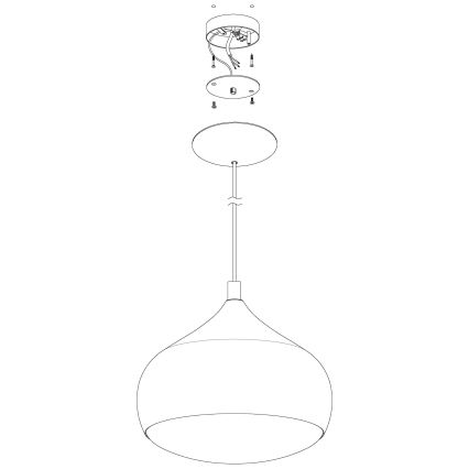Eglo 98047 - prigušiva LED RGBW luster na sajli COMBA-C LED/18W/230V