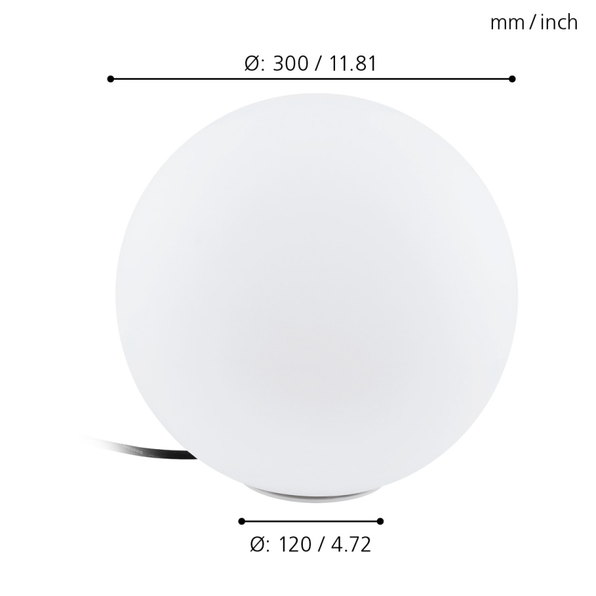 Eglo - Spoljašnja lampa 1xE27/40W/230V IP65 pr.300